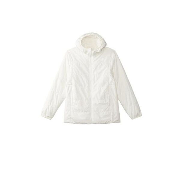 The North Face Reversible Mossbud Jacket Girls Small White Hooded Parka APP2030 - Picture 3 of 12
